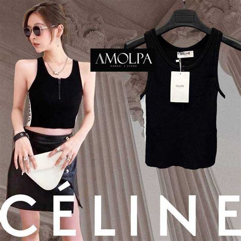 celine เสื้อกล้าม|เสื้อกล้ามไหมพรมทอบาง CELINE .